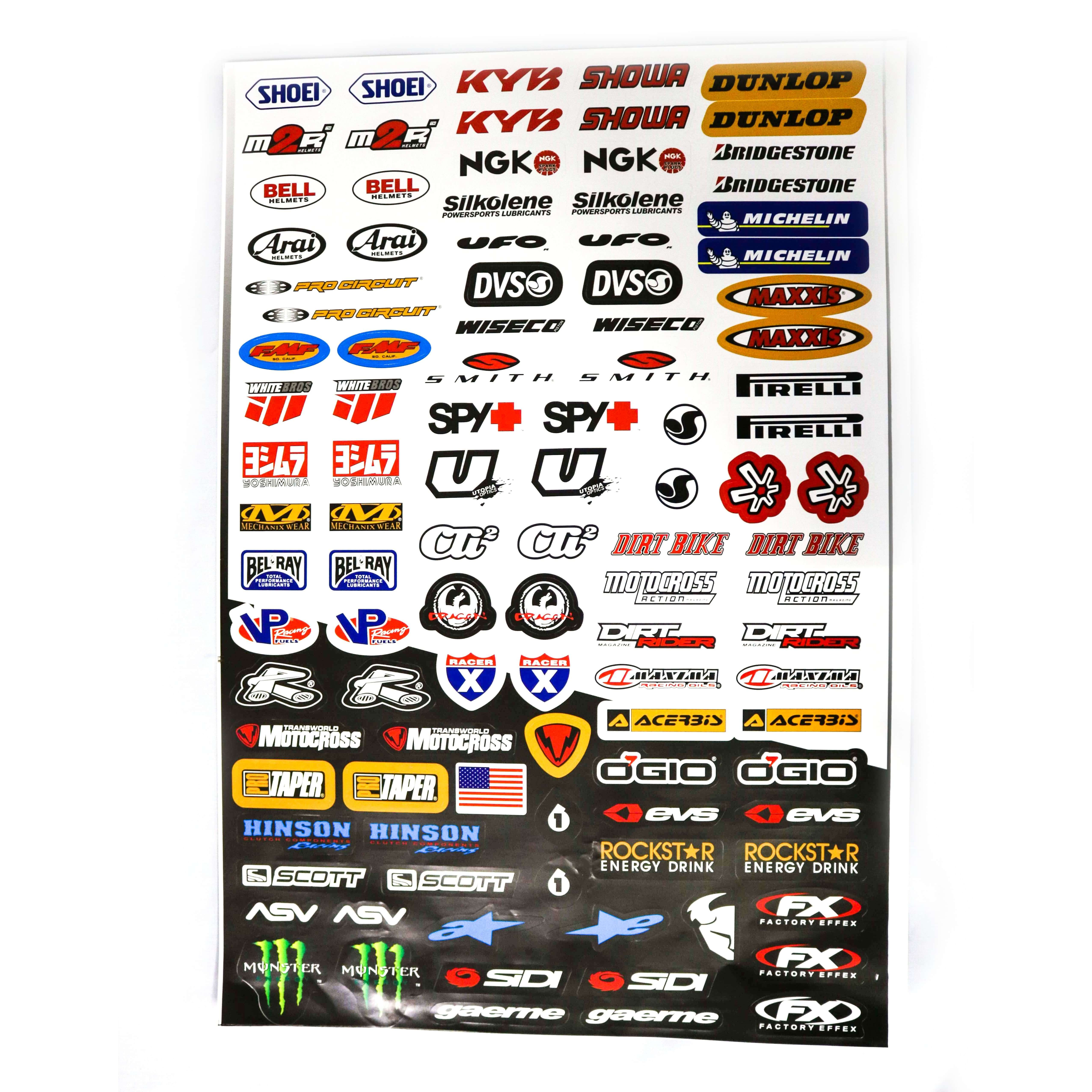 Decals (stickers) - Mixed ( With different brand names -1)