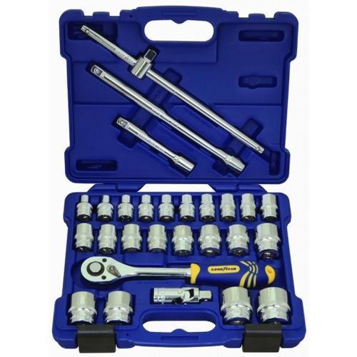 GoodYear 24 pcs 1/2 Drive Bi Hex Socket Sets (GY13098)
