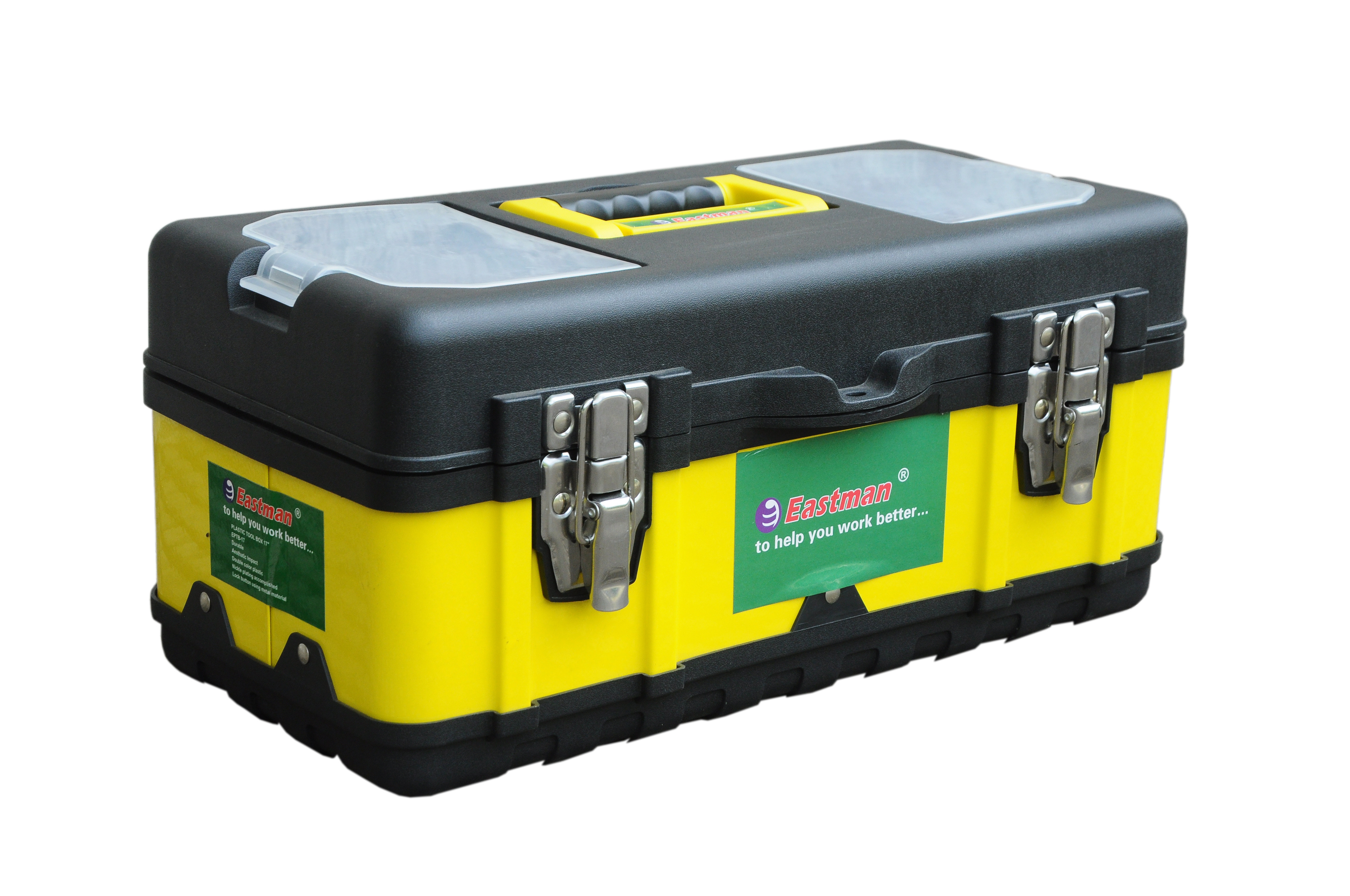 Eastman 19” Plastic and Steel Tool Box E- 2250