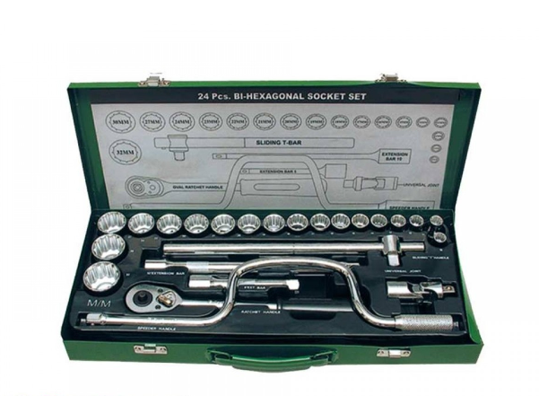 Eastman ½” Drive Socket Set (Bi-Hex) E- 2202