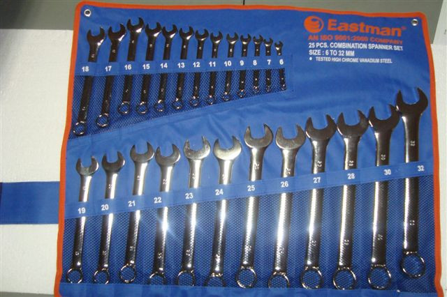 Eastman 25 Pcs Combination Spanner Set Kit Packing E-2005