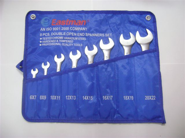 Eastman 8 Pcs DOE Jaw Spanner (Open Spanner) Set Kit packing E- 2001
