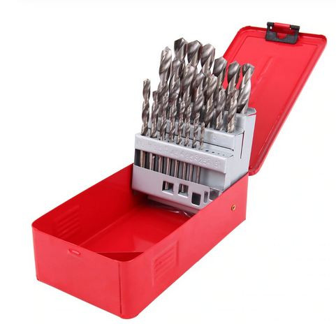 13 Pcs Twist Drill Bit Set Red Box