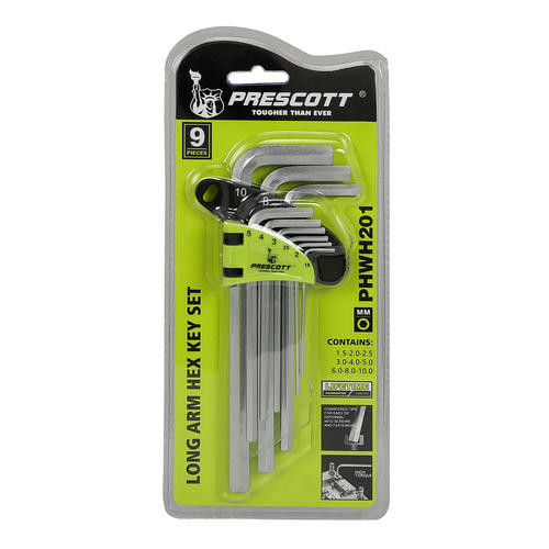 Prescott Long Arm Hex Key Set PHWH201