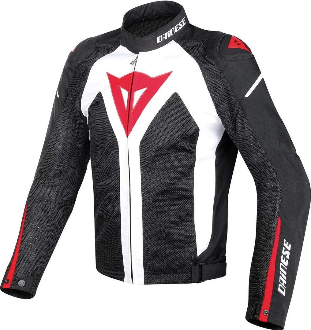 Riding Jacket- White Black Red Mix