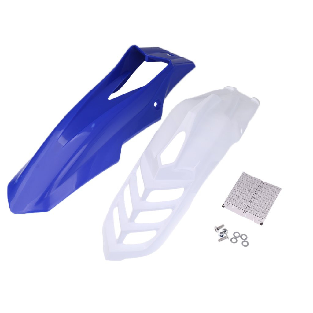 Dirt Bike Front Fender- White