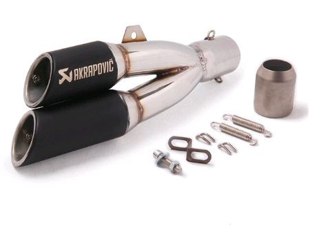 Double Akrapovic Exhaust/ Silencer
