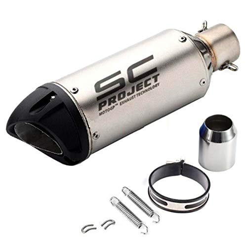 SC Project Silver and Black Exhaust/ Silencer