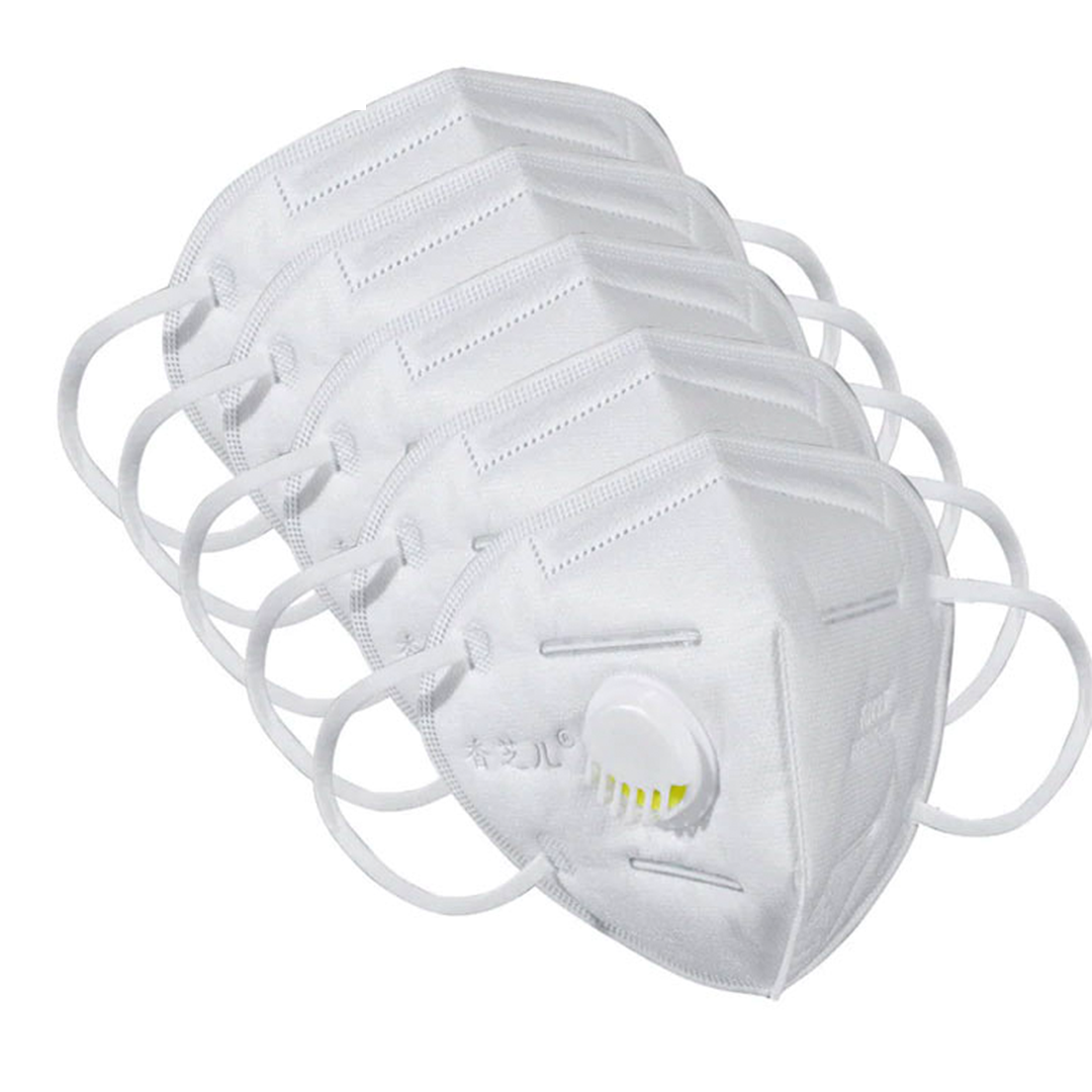 KN95 Mask with Valve set of 5