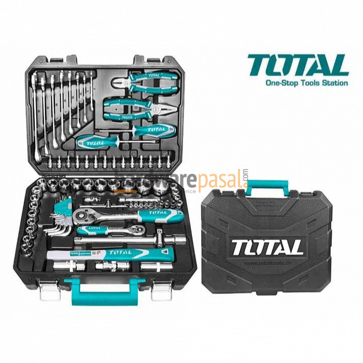 Total 77 pcs tool set box THKTHP20776