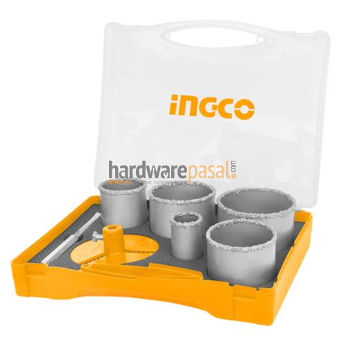 Ingco Carbide Gritted Hole Saw Set AKCH0071