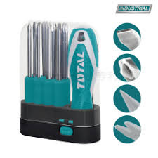 Total 9 Pcs Interchangeable Screwdriver Set THT250906