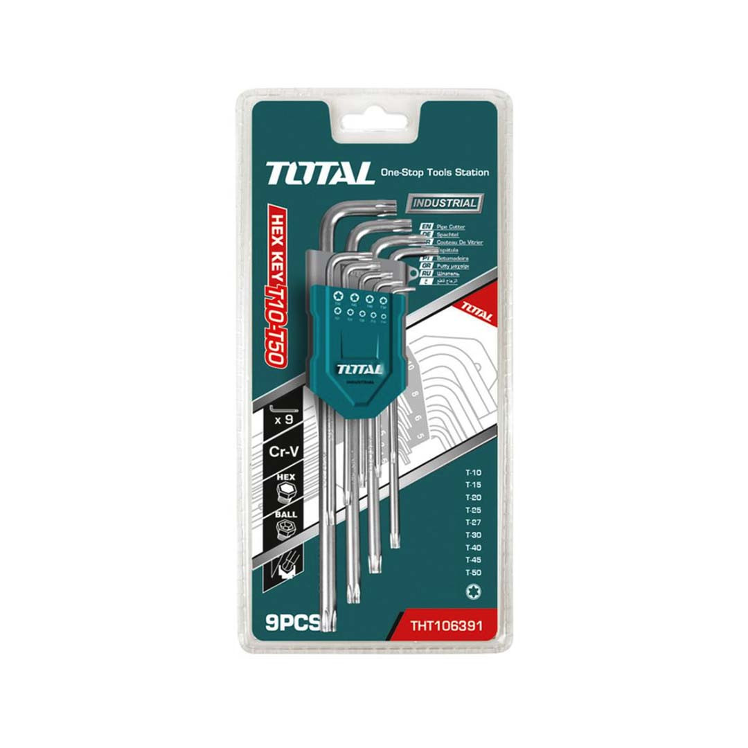 Total 9 Pieces Torx Key Set THT106392