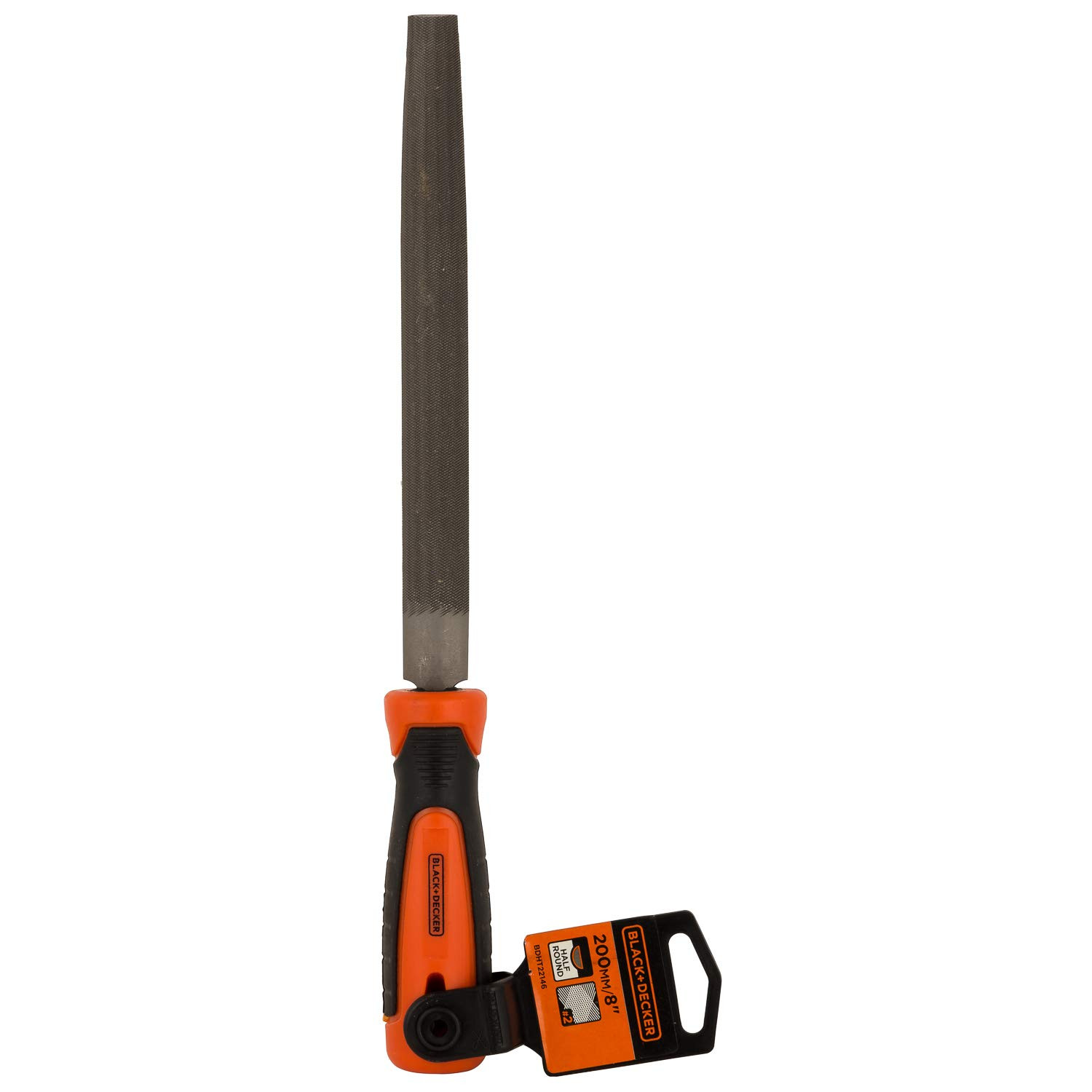 Black+Decker 200mm 2nd Cut Half Round File BDHT22146