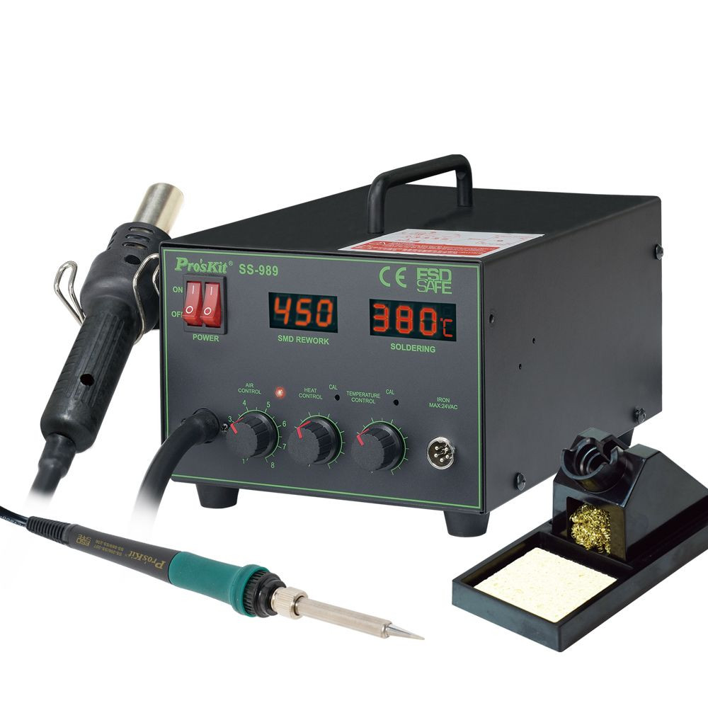 Pro'skit 2 In 1 SMD Hot Air Rework Station SS-989B