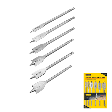 UYUSTOOLS 6 Pcs Wood Drilling Spade Bit Set BCM601