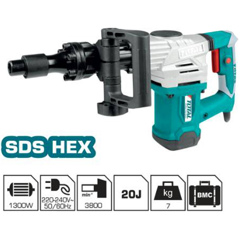 Total 1300 Watt Demolition Breaker TH213006