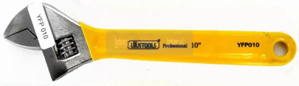 UYUSTOOLS 10'' Adjustable Wrench- Dip Handle YFP010