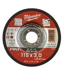 Milwaukee 115*3mm Stone Cutting Disc pro+