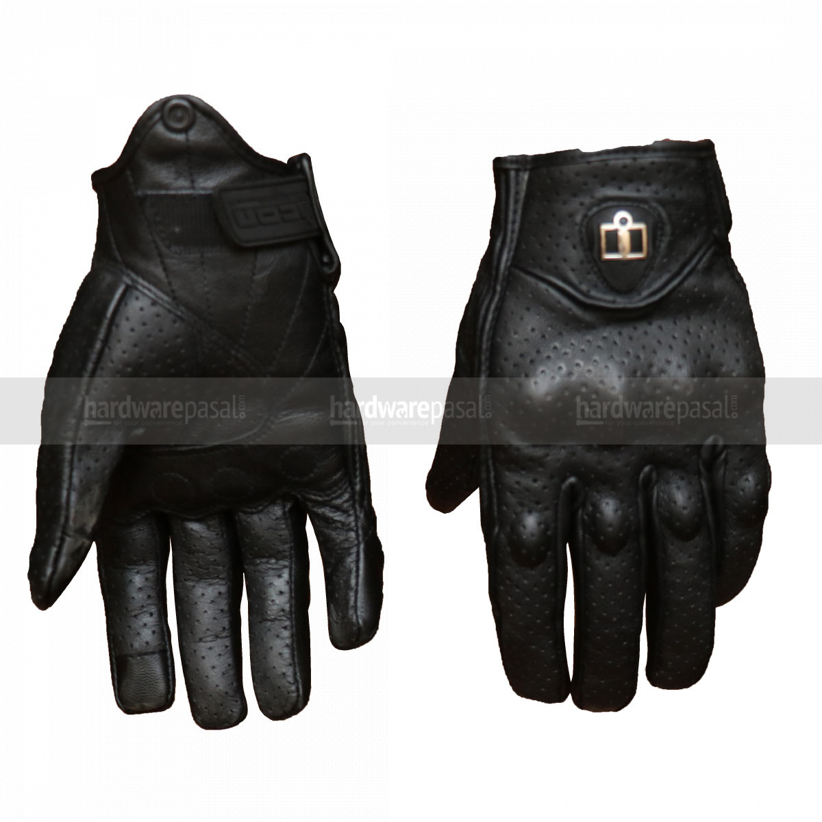 ICON Leather Motorcycle Riding Gloves