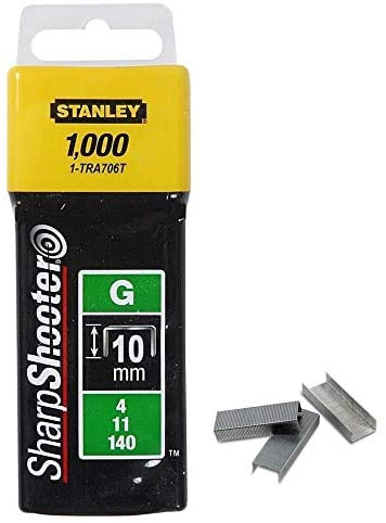 Stanley 10mm 3/8" H/D Staples G Type 1-TRA706T