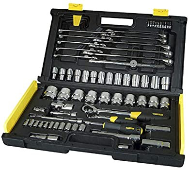 Stanley 75Pcs 1/2", 1/4" Sqd Socket Set (Uptier) 1-94-660