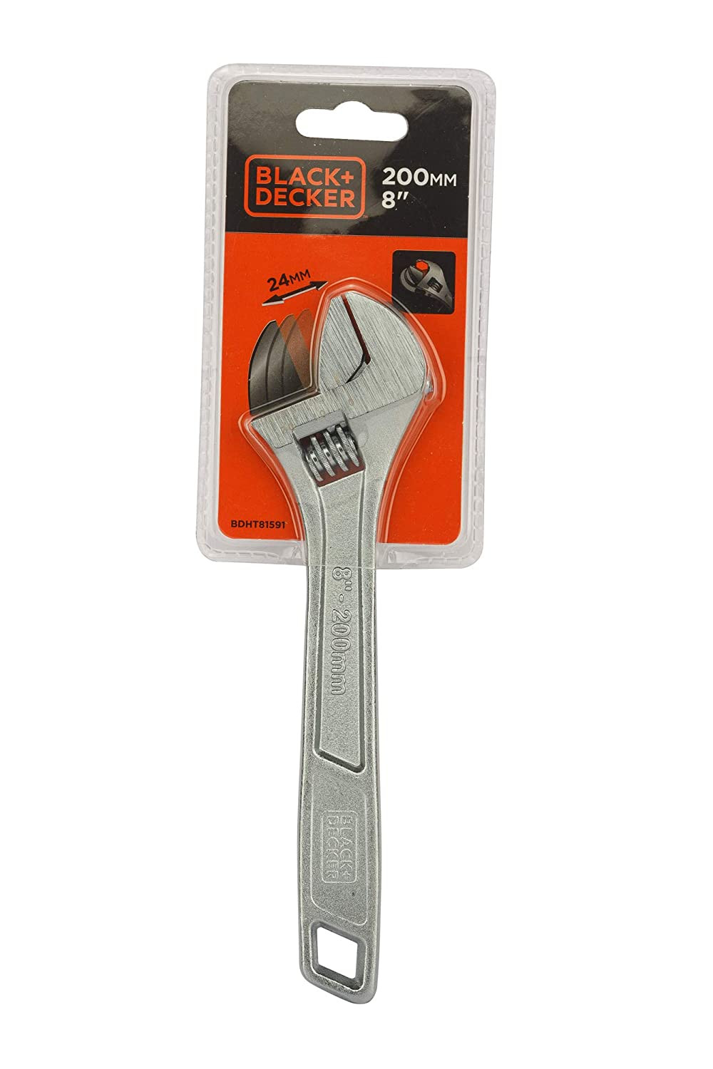 Black+Decker 8” Adjustable Wrench BDHT81591