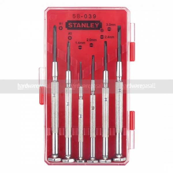 Stanley 6 Pcs Precision Screw Drivers Set STHT66039-8