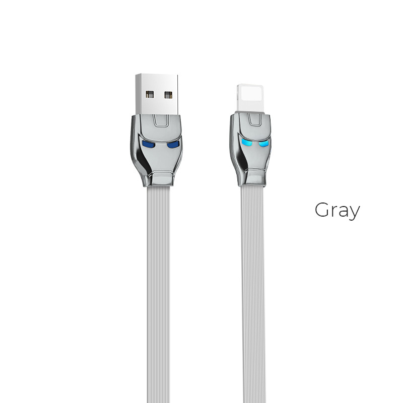 HOCO Steel man lightning charging cable U14