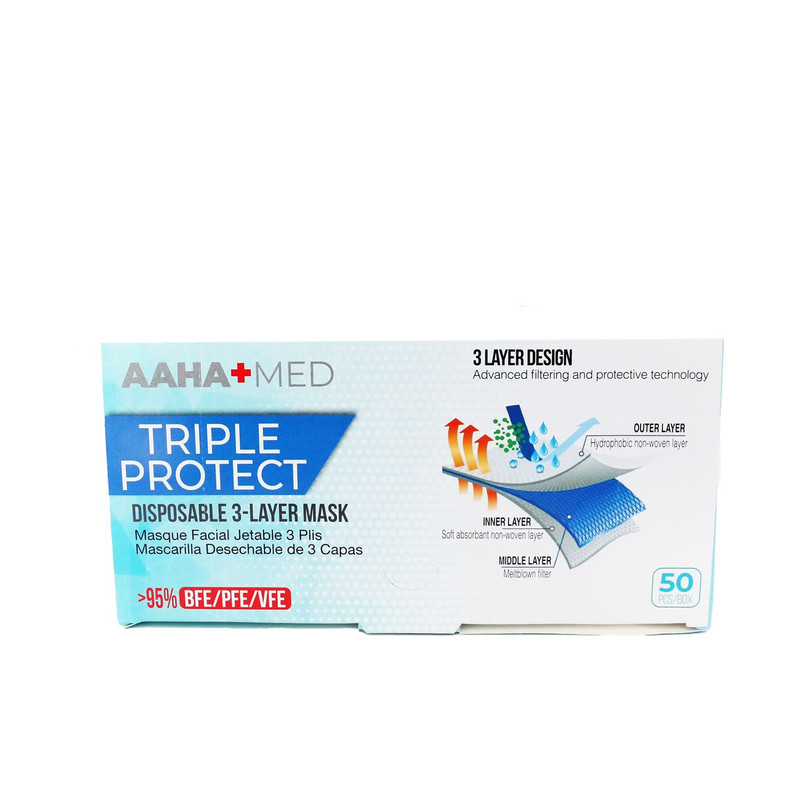 AAHA+MED Triple Protect Face Mask