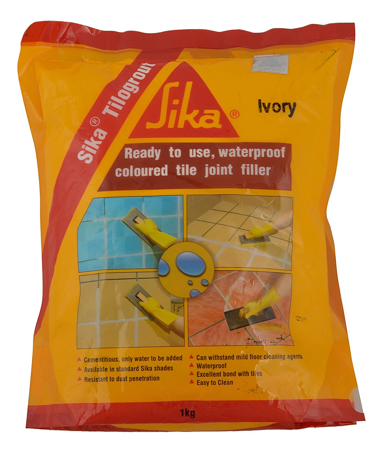Sika Tilogrout 1kg ready to use Cementous Colored Tile Joint Filter