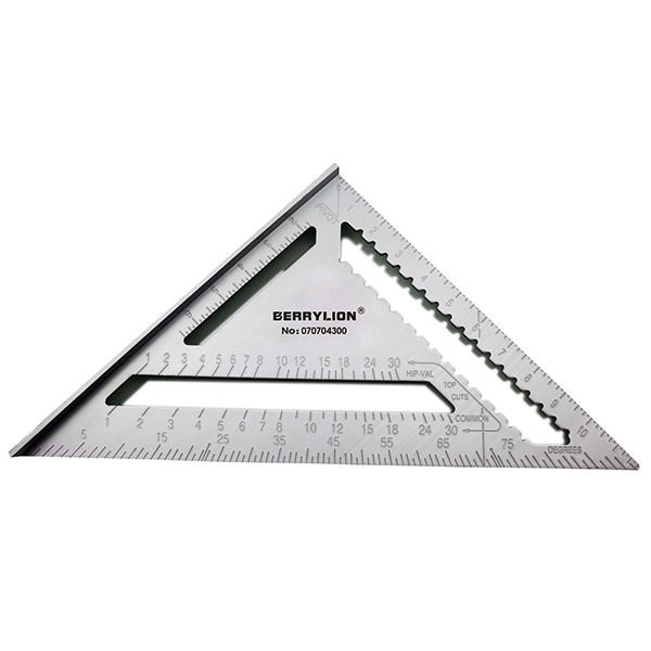 Berrylion 12"/300mm Heavy Duty A-alloy Triangle Ruler 070704300