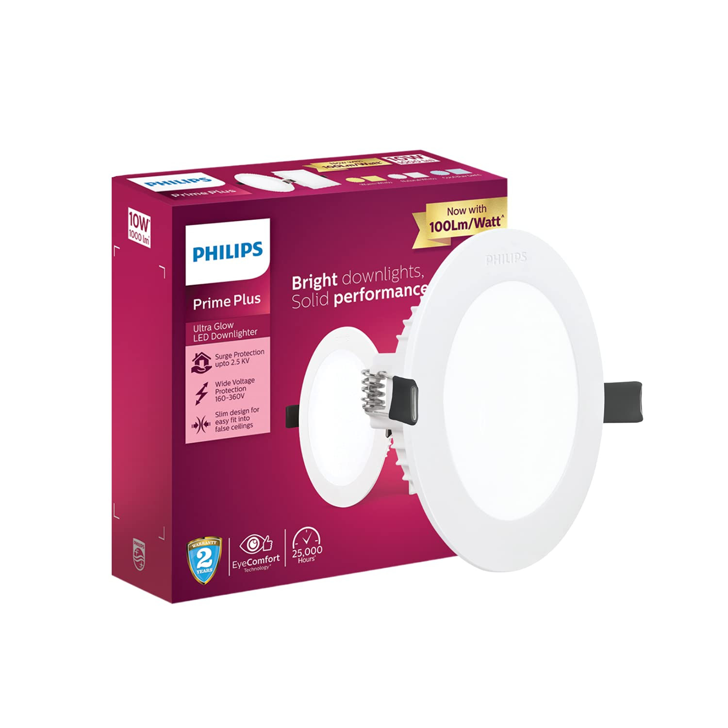 Philips 10W AP LED Panel Round Light WW/CW/NW