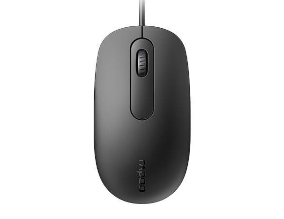 Rapoo N200 Wired Optical Mouse-Black (18548)