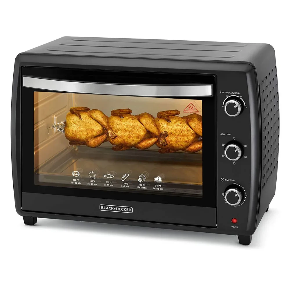 Black+Decker 70L Double Glass Toaster Oven TRO70RDG-B5