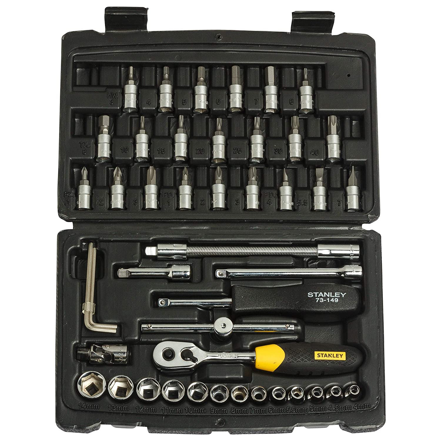 Stanley 46 Pcs 1/4 inch Dr. Socket Set STMT72794-8