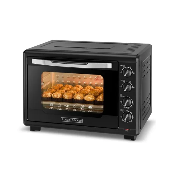 Black+Decker 55L Double Glass Toaster Oven TRO55RDG-B5