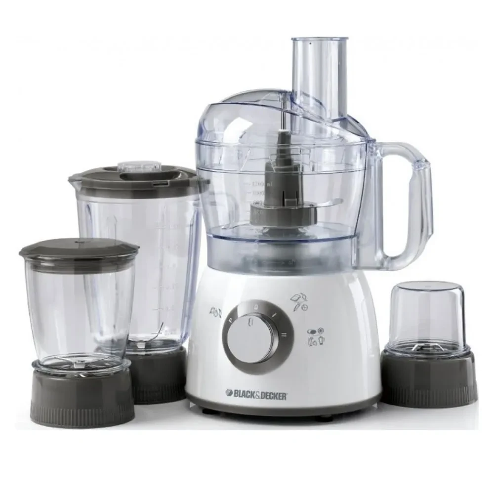 Black+Decker 400W Food Processor With Blender, Mincer & Grinder FX400BMG-B5