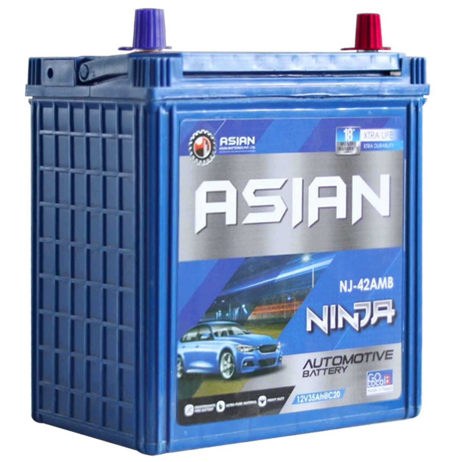 Ninja Series Automotive Batteries NJ42AMB-L