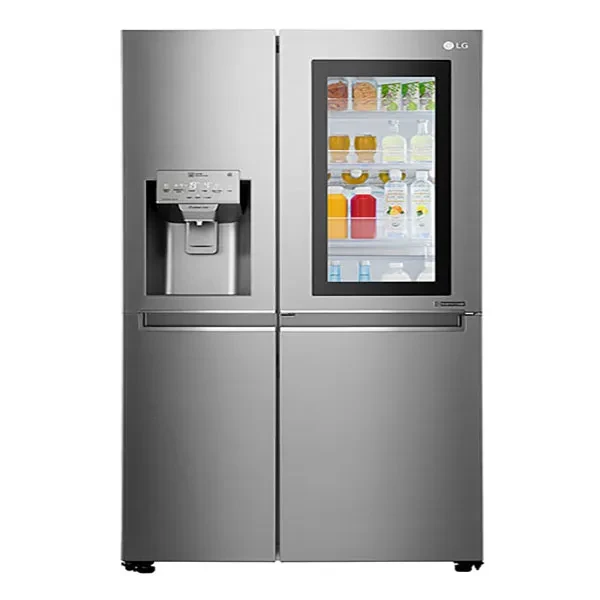 LG 668 Ltr. Noble Steel Side-by-Side Refrigerator GSX6011NS
