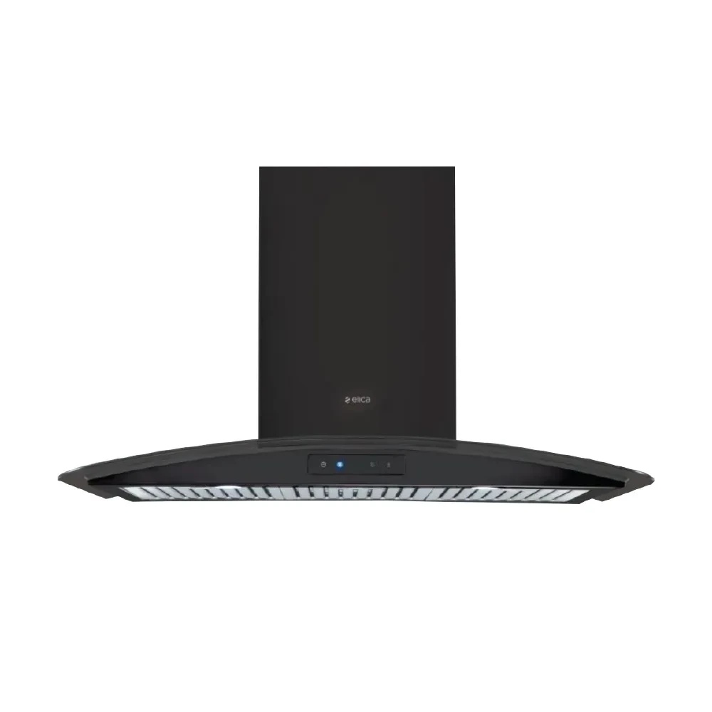 Elica 90 Cm Chimney GLACE TRIM ETB PLUS LTW 903 NERO TC3V LED