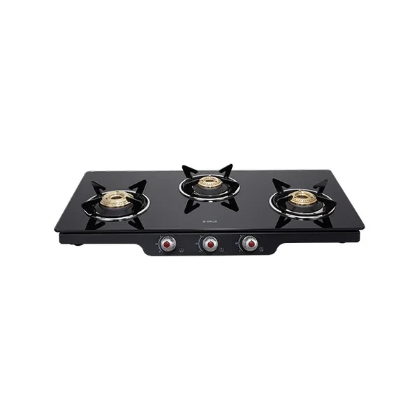 Elica 3 Burner Gas Stove PATIO ICT DT 773 BLK AI S