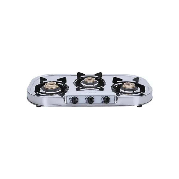 Elica 3 Burner Gas Stove INOX 753 SS