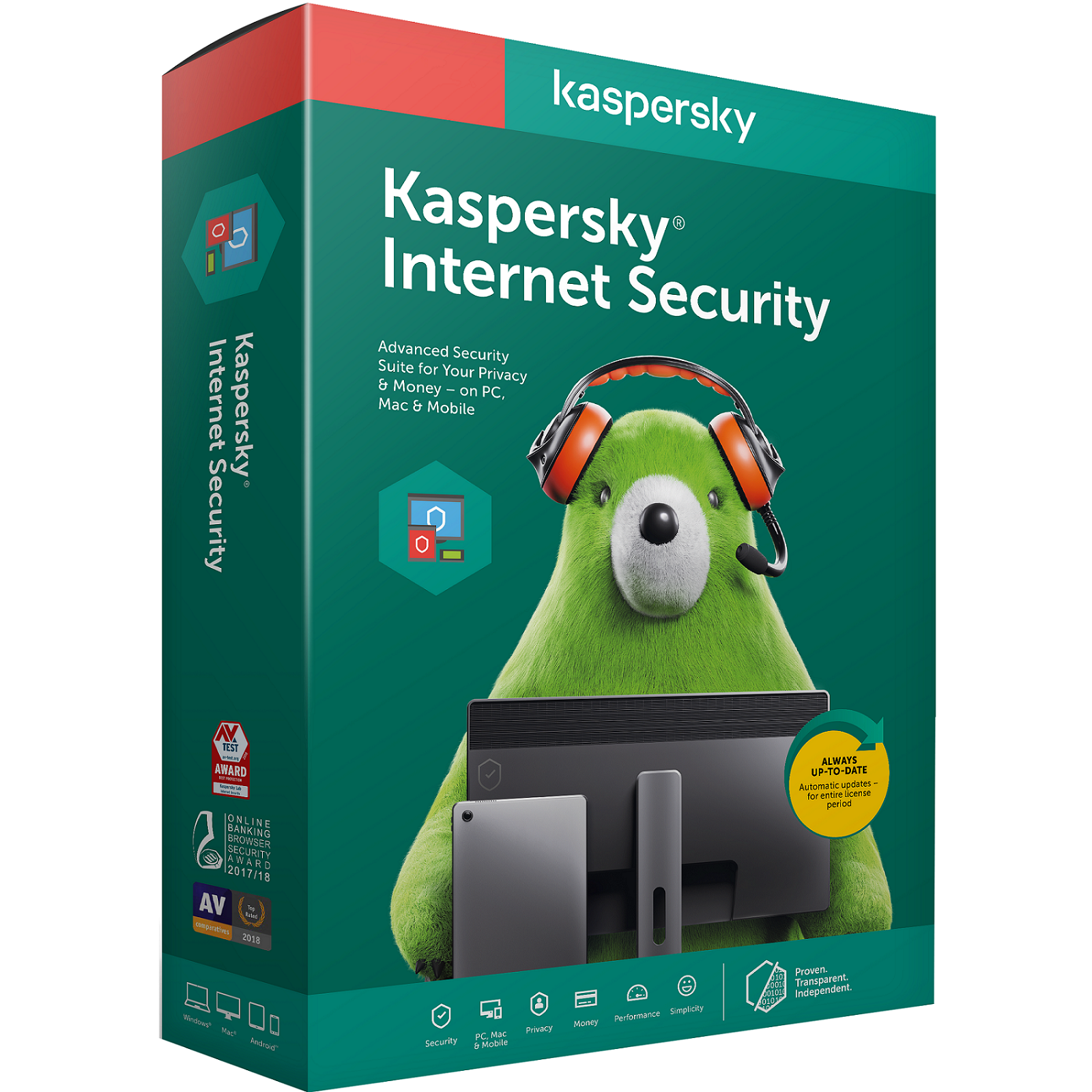 Kaspersky Internet Security-1D, 1Y, 1Key-Box