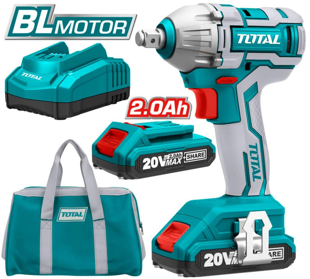 Total 20V Lithium-ion Impact Wrench TIWLI2001