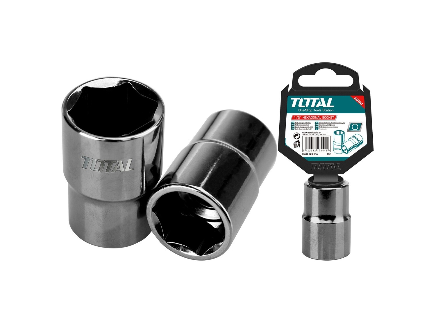 Total 25mm 1/2" Hexagonal Socket THTST12251