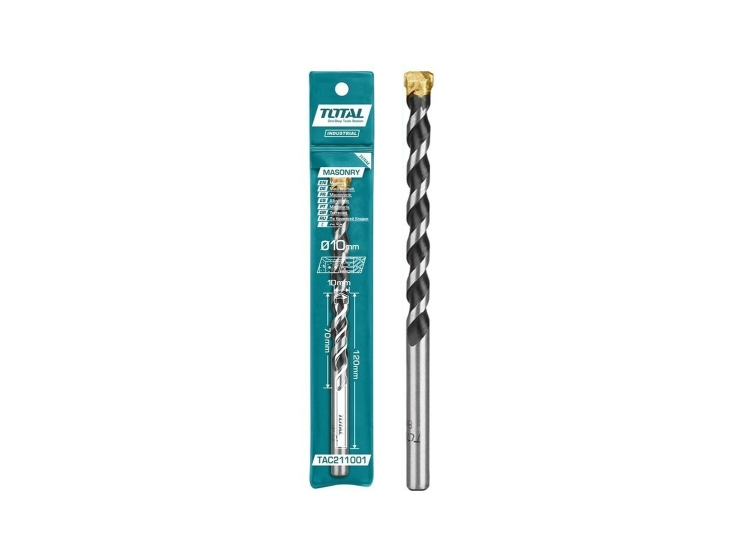 Total 10*120mm Masonry Drill Bit TAC211001