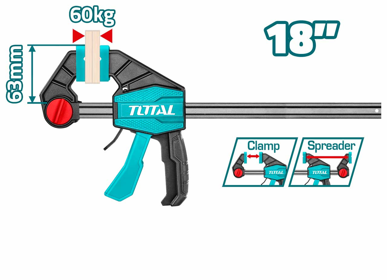 Total 63*450mm Quick Bar Clamps THT1340603