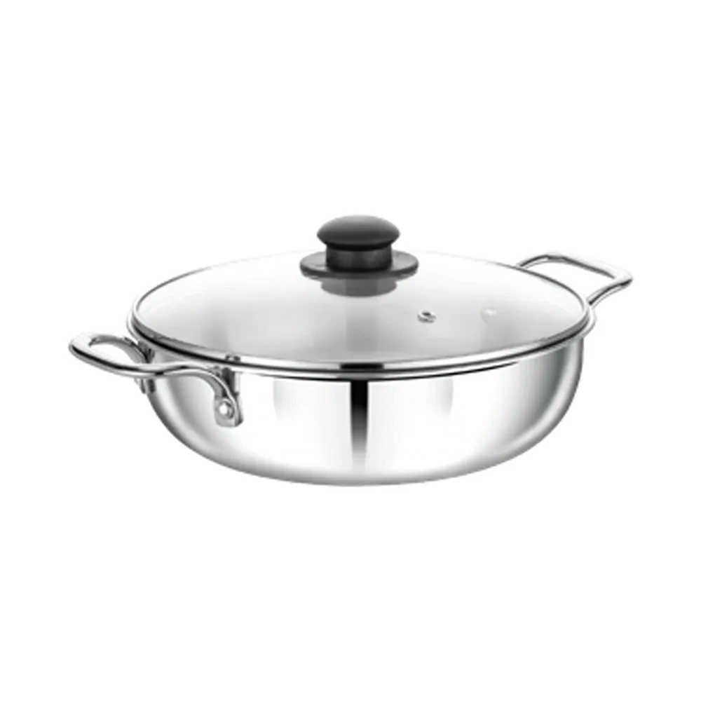 CG 24cm Kadai With Glass Lid CGNS24KSL02