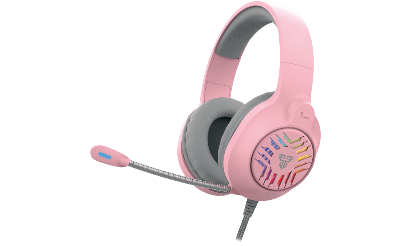 Fantech Single Jacked Gaming RGB Headphone (Black, White & Pink) MH87